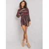 Italy Moda Suknelė-DHJ-SK-15265.90-tamsiai ruda