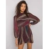 Italy Moda Suknelė-DHJ-SK-15265.90-tamsiai ruda