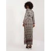 Italy Moda Suknelė-DHJ-SK-16656.13X-juoda-smėlio spalvos
