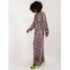 Italy Moda Suknelė-DHJ-SK-16656.13X-tamsiai violetinė