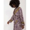 Italy Moda Suknelė-DHJ-SK-16656.13X-tamsiai violetinė