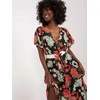 Italy Moda Suknelė-DHJ-SK-17258.01-juoda-raudona