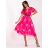 Italy Moda Suknelė-DHJ-SK-17260.90-tamsiai rožinė
