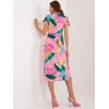 Italy Moda Suknelė-DHJ-SK-17302K-1,69-rožinė