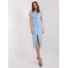 Italy Moda Suknelė-DHJ-SK-17302K.93-šviesiai mėlyna