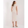 Italy Moda Suknelė-DHJ-SK-17302K.93-šviesiai smėlio spalvos