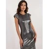 Italy Moda Suknelė-DHJ-SK-18176.99-sidabrinė