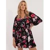 Italy Moda Suknelė-DHJ-SK-19861-4.28-juoda-raudona