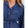 Italy Moda Suknelė-DHJ-SK-3679.52P-tamsiai mėlyna