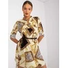 Italy Moda Suknelė-DHJ-SK-5766AB-6.76-šviesiai geltona