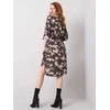 Italy Moda Suknelė-DHJ-SK-5766G.30-smėlio spalvos