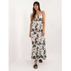 Italy Moda Suknelė-DHJ-SK-7772.25-balta-juoda
