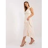 Italy Moda Suknelė-DHJ-SK-8352.04-šviesiai smėlio spalvos
