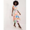 Italy Moda Suknelė-DHJ-SK-8839-3,30-šviesiai smėlio spalvos