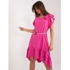 Italy Moda Suknelė-DHJ-SK-8921.21-tamsiai rožinė