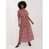 Italy Moda Suknelė-DHJ-SK-9656.19X-juoda-rožinė