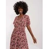 Italy Moda Suknelė-DHJ-SK-9656.19X-juoda-rožinė