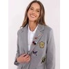 Italy Moda Švarkas moterims DHJ-MA-A8770.47P-pilka