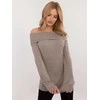 Italy Moda Megztinis-DHJ-SW-A2449.33-tamsiai smėlio spalvos
