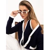 Italy Moda Sweter-IR-SW-3195.27-tamsiai mėlyna