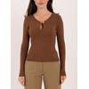 Italy Moda Sweter-IR-SW-57832.12-jasny ruda