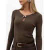 Italy Moda Sweter-IR-SW-57832.12-ruda
