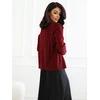 Italy Moda Sweter-IR-SW-57852.71-ciemny raudona