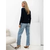 Italy Moda Sweter-IR-SW-57852.71-tamsiai mėlyna