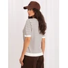 Italy Moda Sweter-IR-SW-57881.99-balta ir-ruda
