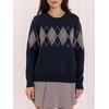 Italy Moda Sweter-IR-SW-57889.76-tamsiai mėlyna