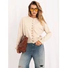 Italy Moda Sweter-IR-SW-A-86581.10-smėlio spalva