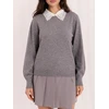Italy Moda Sweter-IR-SW-A6-9618.29-pilka