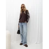 Italy Moda Sweter-IR-SW-C17123.98-ciemny ruda