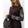 Italy Moda Sweter-IR-SW-C17123.98-ciemny ruda