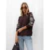 Italy Moda Sweter-IR-SW-C17123.98-ciemny ruda