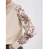 Italy Moda Sweter-IR-SW-C17123.98-jasny smėlio spalva