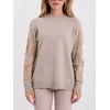 Italy Moda Sweter-IR-SW-C17123.98-smėlio spalva