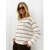 Italy Moda Sweter-IR-SW-G9717.46-jasny smėlio spalva