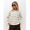 Italy Moda Sweter-IR-SW-G9717.46-jasny smėlio spalva