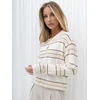 Italy Moda Sweter-IR-SW-G9727.13-smėlio spalva