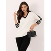 Italy Moda Sweter-IR-SW-G990.26-baltai-juodas