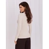 Italy Moda Sweter-IR-SW-JK7879.76-jasny smėlio spalva