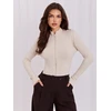 Italy Moda Sweter-IR-SW-JK7879.76-jasny smėlio spalva