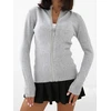 Italy Moda Sweter-IR-SW-JK7879.76-pilka