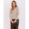 Italy Moda Sweter-IR-SW-JK8688.79-smėlio spalva