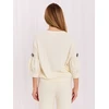 Italy Moda Sweter-IR-SW-JK8723A.01P-ecru