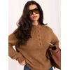Italy Moda Sweter-IR-SW-K17003.99-camelowy