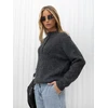 Italy Moda Sweter-IR-SW-K17003.99-ciemny pilka