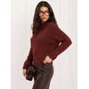Italy Moda Sweter-IR-SW-K17003.99-ciemny raudona