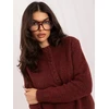 Italy Moda Sweter-IR-SW-K17003.99-ciemny raudona